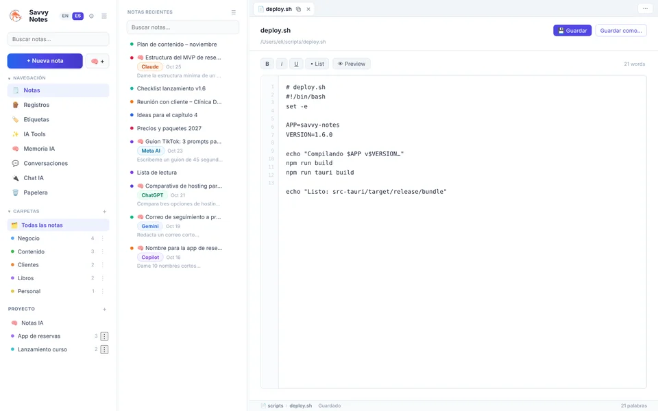 Editor de archivos con números de línea